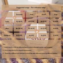 6 Balls Pack 150g (25g*6) Ombre Mohair Blended Yarn, Multicolor Rich, Suitable For Knitting/Crocheting Scarves, Hats, Sweaters, Shawls, Vests, Coats, Skirts And DIY Crafts, Home Goods