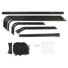 SONGMICS Quick Set Up Football Goal For Garden, Park, Beach, Iron Tubes And Polyethylene Net - Black - View 4