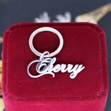 1pc Customized Letter Name Pendant Keychain Men's And Women's Accessories - Multicolor - View 3