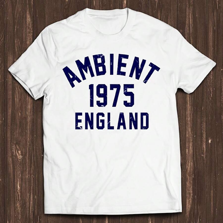 Ambient Music 1975 Brian Eno The Orb Synthesizer Funny Gamer Meme Music Gift Tee T Shirt C1591 - White - View 1