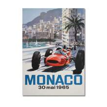 1pc Wall Arts Posters Vintage Car Races Monaco Prix F1 Racing Poster Canvas Painting Grand Prix Edition Racing Wall Art Pictures Home Decor Frameless - Multicolor - View 58