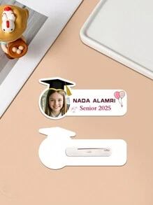 1pc Customized Name Tag, Photo, Occupation Personalized Name Badge, Teacher Name Badge, Nurse Name Badge, Teacher Gift, Nurse Gift, Graduation Gift, Graduation Lapel Pin, 2025 Graduation Lapel Pin - Brooch Badge, Back To School Season