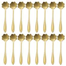 2/8/12/16 件心形不锈钢咖啡勺，适合家庭厨房、餐厅、酒店、节日派对、情人节返校礼物 - 金色 - 查看 18