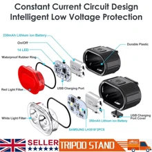 NetHong Bike Light Set Super Bright USB Rechargeable Bicycle Lights Waterproof Mountain - Bicycle Light Set - View 6