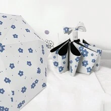 1pc Auto Open/Close Sunshade Parasol Umbrella, Foldable Weather-Proof Dual Use Rain & Sun Umbrella For Travel