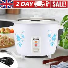 1L Mini Rice Cooker Steamer With Removable Nonstick Pot, Keep Warm Function , One Half Quart, For Soups, Stews, Grains & Oatmeal - UK Plug(220-240V) - View 1