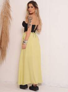 Women's Wrap Skirt With Viscose Lining - Hijau - View 5