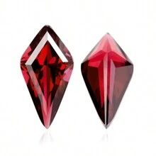 One 100% Lab Grown Ruby Rhombus Cut Gemstone For Charms Advanced Jewelry Making Materials DIY - Red - View 6