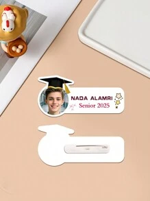 1pc Customized Name Tag, Photo, Occupation Personalized Name Badge, Teacher Name Badge, Nurse Name Badge, Teacher Gift, Nurse Gift, Graduation Gift, Graduation Lapel Pin, 2025 Graduation Lapel Pin - Brooch Badge, Back To School Season