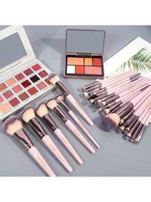 30pcs Professional Makeup Brush Set Foundation Concealers Eye Shadows Powder Blush Blending Brushes Beauty Tools With Bag