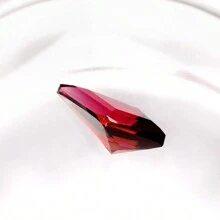 One 100% Lab Grown Ruby Rhombus Cut Gemstone For Charms Advanced Jewelry Making Materials DIY - Red - View 2