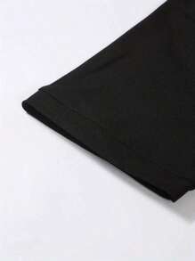 Camiseta Hombre Botón Cuello Henley Polo Deportivo - Negro - Ver 8