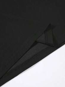 Camiseta Hombre Botón Cuello Henley Polo Deportivo - Negro - Ver 7