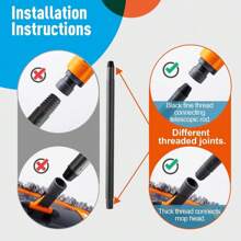 CLEANHOME - Mopas para Limpieza de Suelos con 3 Almohadillas para Orejas Lavables Diferentes y Mango Extensible de 55 Pulgadas de Largo, mopa multifunción para Madera Dura, mármol, mopa de Piso de - 1 - Ver 7