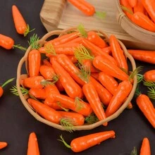 20pcs/10pcs Easter Simulation Artificial Mini Carrot Decoration,For Easter Party Home DIY Decoration Vegetable Carrots Gift