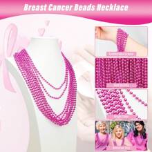 24pcs Bohemian Style Multi-Layer Plastic Acrylic Beaded Necklace, Geometric Circle Pattern, Handmade, Suitable For Festival And Daily Wear, St. Patrick's Day Necklace, Green Mardi Gras St. Patrick's Day Beaded Necklace - Multicolor - View 21