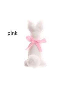 1 件复活节春季兔子装饰，DIY 节日家居装饰道具篮子托盘