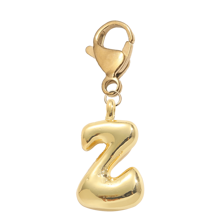 可爱字母泡泡项链吊坠，包包吊坠 - 幸运水晶吊坠，字母 A-Z，闪亮合金包包背包吊坠 - 生日和特殊场合的完美礼物，钥匙扣戒指包包背包吊坠汽车吊坠，送给女性和女孩的礼物，钱包和手提包配件 - 金色 - 查看 29