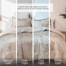 Full/Queen Cozy Velvet Comforter Sets, Luxe 3-Piece All Season Down Alternative Bedding Set, Pink Blush Damask Comforter Bed Set With Pillow Shams