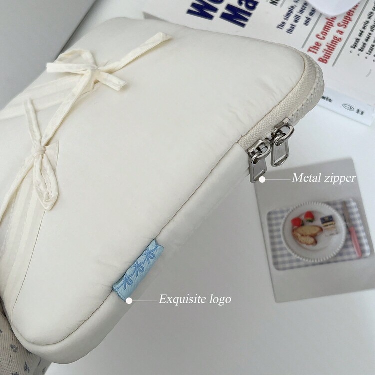 1 pieza Bolsa interior para tablet o laptop de 11/13 pulgadas con diseño de mariposa rosa, estilo bloguero coreano - Multicolor - Añade 8