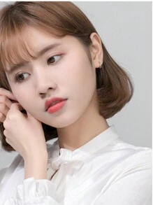 1 Pair S925 Sterling Silver Mobius Knot Hoop Earrings, Casual Everyday Jewelry Accessories, Good Gift For Friends, Birthday - Circle - View 3