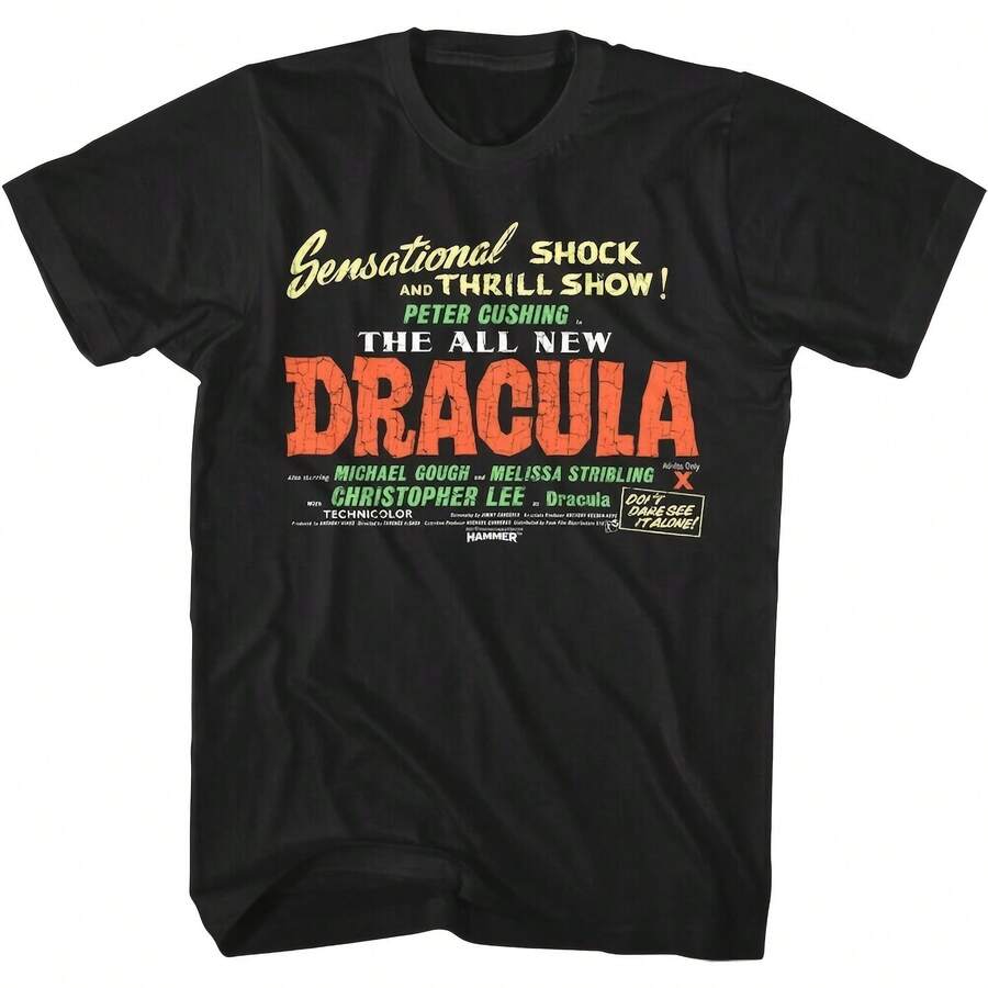 DRACULA Shirt Sensational Shock & Till Show Logo T-Shirts - Black - View 1