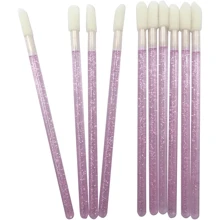 Kit 50 Pincéis Pincel Aplicador Labial Pincel de Lavagem de Cílios Extensão de Cílios Pincel Descartável Para Batom Gloss Extensão Limpeza de Cílios