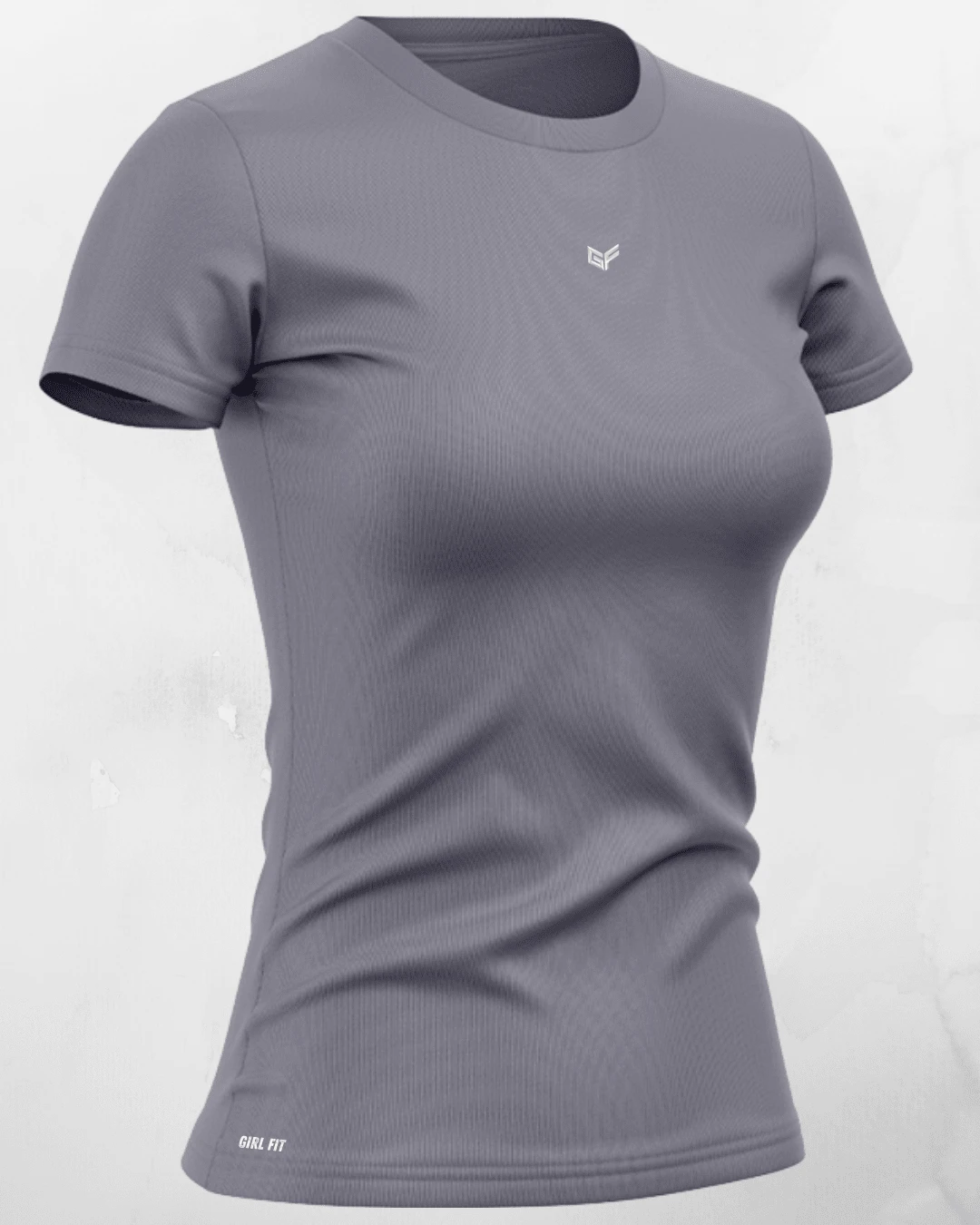 Women's Dry Fit Gym Shirt For Sports Training - Grey - View 1