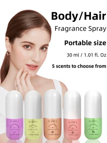 1 件/35 毫升/1.18 液量盎司 头发/身体香水喷雾，女士香水喷雾，椰子、香草、柠檬、苹果香味，不含酒精，旅行装，适合日常生活和约会，送给女朋友的理想礼物