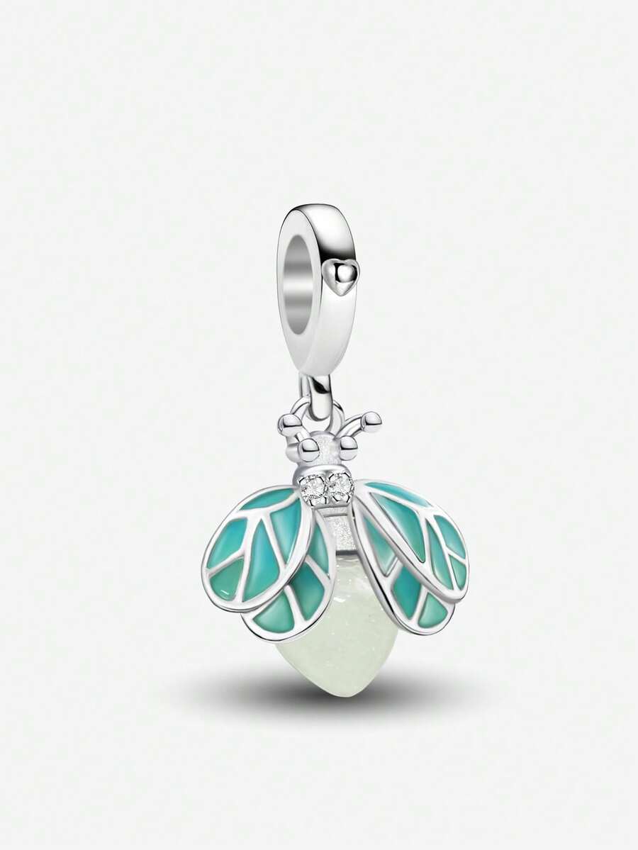 1pc Fashion Diligent Bee Pendant Bead, Suitable For Women's Bracelet, Bangle DIY Jewelry Making And Daily Outfit Matching, Suitable For Girls To Wear. - Silver - View 1
