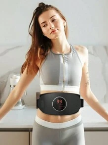 Rechargeable Waist Massager With Vibration - Includes Elastic Belt, USB Charging