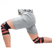 Set Shaping Girdle And Pair Of Elastic Knee Pads In Red For Glute And Leg Training Colombian Waist Shaper  Sports 3  Straps Daily Use Slimming Abdomen High Quality NB FIT Corset Body Girdle Abdominal Control Reducing Girdles For Women Adjustable Elastic Training Belt Pair Of Knee Pads Knee Bandages Elastic Knee Wraps Gym Crossfit Fitness High Quality Premium Protection Squats Weight Lifting Exercise