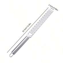 قطعة واحدة من المبرد المتعدد الوظائف محمول من الفولاذ المقاوم للصدأ لبشر الليمون والجبن - مثالي لبشر الزنجبيل يدويًا وتقطيع الخضروات - أداة مطبخ إبداعية للطبخ المنزلي