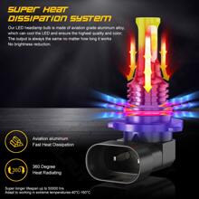 4x White For HondaCivic 2006 2007 2008 2009-2011 LED Headlight High Low Beam Bulbs Combo Kit