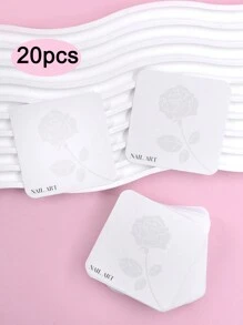 20张 6.5x6.5厘米 指甲包装纸板 圆角展示卡 手工指甲包装纸板 美甲摄影道具 美甲沙龙包装卡 - 彩色 - 查看 10