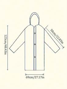 2/5pcs Women's Waterproof EVA Raincoats - Windproof, Portable Waterproof Poncho, Raincoat - Long Sleeve, Hooded, Lightweight, Breathable, Windproof - Full Coverage With Drawstring For Hiking, Cycling & Travel And Outdoor Activities- Suitable For Rainy Days & Outdoor Activities - Perfect Gift For Adventurers