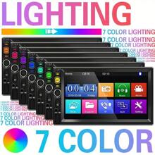 QueenDer Car 2DIN Radio 7" HD Touch Screen MP5 Player, GPS Wireless Stereo Aux SD-Card USB Input, For IOS And Android, Reversing Camera, Steering Wheel Control - Radio + Điều khiển từ xa - Xem 7