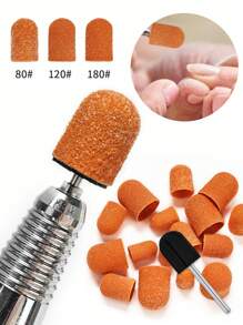 Buffing Removal Cap For Foot Care, Dead Skin, Callus, Manicure, Grinding Drum Bearing Buffing Wheel - Multicolor - View 1