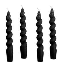 2 盒，4 件/套螺旋扭曲蜡烛，多色可选（白色、黑色、红色、黄色、棕色、橙色、紫色、粉色、浅蓝色），8 小时燃烧时间无滴香薰螺旋柱蜡烛适用于晚宴、婚礼、餐桌摆饰、家居装饰、可爱蜡烛礼物