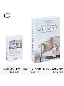 1pc Foldable Fake Book Decor, Realistic Looking Book For Cafe, Hotel, Living Room Decoration - Multicolor - View 10