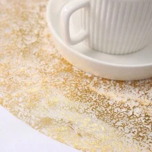 15/30/60/120 件一次性网状蕾丝金箔餐垫，适用于生日派对、节日、婚礼、晚宴、烧烤、室内外用餐、隔热、餐桌保护、家居厨房餐桌装饰 - 金色 - 查看 5