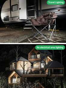 Lámpara solar para gallinero con temporizador, bombillas solares recargables para uso doméstico interior, lámparas solares para camping al aire libre, luces solares LED para cobertizo por la noche, cortes de energía de emergencia, exterior, 1 pieza - Blanco - Ver 5