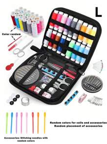 1 Stück Mini Ganzjahresstoff Reparaturset, Reise Nähset mit Nadeln, Fäden, Scheren, gemischte Farben Basic Nähzubehör für schnelle Reparaturen