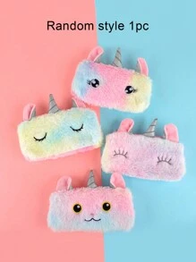 1 Stück Federmäppchen zufälliger Stil mit großen Augen, Federmäppchen mit großer Kapazität, tragbare Reise-Kulturtasche Stiftetui, Schule Essentials Stifteköcher