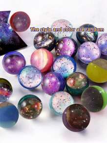1/10/20PCS 32mm Space Bouncy Balls,Gold Dust Bouncy Balls,Glow-In-The-Dark Bouncy Balls,Glaze Bouncy Balls In Bulk,Space Themed Bouncy Balls Random Mix Color For Party Favors,Bag Fillers,Small Gift Ornaments Shake Cute Fun,Christmas Gifts,Party Favors,Gift Bag Fillers Things,Classroom Prizes,Bouncy Balls Bulk,Clear Balls,Sensory Ball - Multiple Colour - View 4