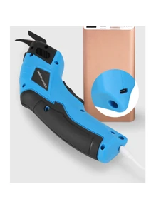 Tijeras eléctricas de precisión para telas - recargables por USB, cortador de mano multiusos adecuado para ropa, cartón, alfombras y piel sintética