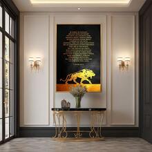 Be Vigilant Against Devil'S Temptations. Large Wooden Framed Wall Art Home Decor Canvas Painting- For Bedroom, Bathroom, Living Room, Office, Kitchen, Holiday Gift- 1pc - Multicolor - View 5