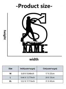 1pc, Custom Decorative Letters, 26 Letter Pattern Decorative Metal Art Custom Surname Logo, Indoor And Outdoor Wall Decoration, Front Door Sign, Custom First Name Personalized Last Name Sign, Personalized Wall Hanging, Wall Decoration, Wall Art, Personalized Living Room Wall Art, Metal Room Decoration, Metal Living Room Interior Decoration, Metal Wall Decoration, Metal Wall, Metal Home Decoration. Gifts Birthday Graduation - Multicolor - View 74