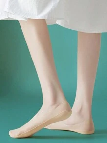 5 đôi tất thuyền vô hình thoáng khí siêu mỏng cho nữ, tất lưới siêu mỏng co giãn, tất thấp bằng lụa băng - Xem 7