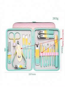 Nail Clipper Set, Stainless Steel Manicure Tools, Nail Care Set, Manicure Set, Unisex Nail Grooming Set, Professional Manicure & Pedicure Set (All Shell Colors Random) - Multicolor - View 13